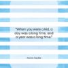 Aaron Neville quote: “When you were a kid, a day…”- at QuotesQuotesQuotes.com