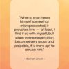 Abraham Lincoln quote: “When a man hears himself somewhat misrepresented,…”- at QuotesQuotesQuotes.com
