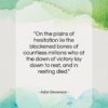 Adlai Stevenson quote: “On the plains of hesitation lie the…”- at QuotesQuotesQuotes.com