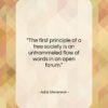 Adlai Stevenson quote: “The first principle of a free society…”- at QuotesQuotesQuotes.com