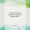 Aeschylus quote: “The man whose authority is recent is…”- at QuotesQuotesQuotes.com