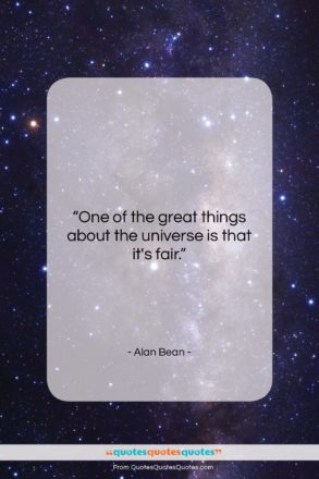 Alan Bean quote: “One of the great things about the…”- at QuotesQuotesQuotes.com