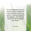 Alan Paton quote: “Cry, the beloved country, for the unborn…”- at QuotesQuotesQuotes.com