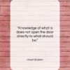 Albert Einstein quote: “Knowledge of what is does not open…”- at QuotesQuotesQuotes.com