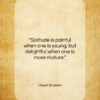 Albert Einstein quote: “Solitude is painful when one is young…”- at QuotesQuotesQuotes.com