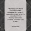 Albert Einstein quote: “That deep emotional conviction of the presence…”- at QuotesQuotesQuotes.com