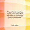Albert Einstein quote: “The gift of fantasy has meant more…”- at QuotesQuotesQuotes.com