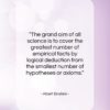 Albert Einstein quote: “The grand aim of all science is…”- at QuotesQuotesQuotes.com