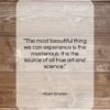 Albert Einstein quote: “The most beautiful thing we can experience…”- at QuotesQuotesQuotes.com