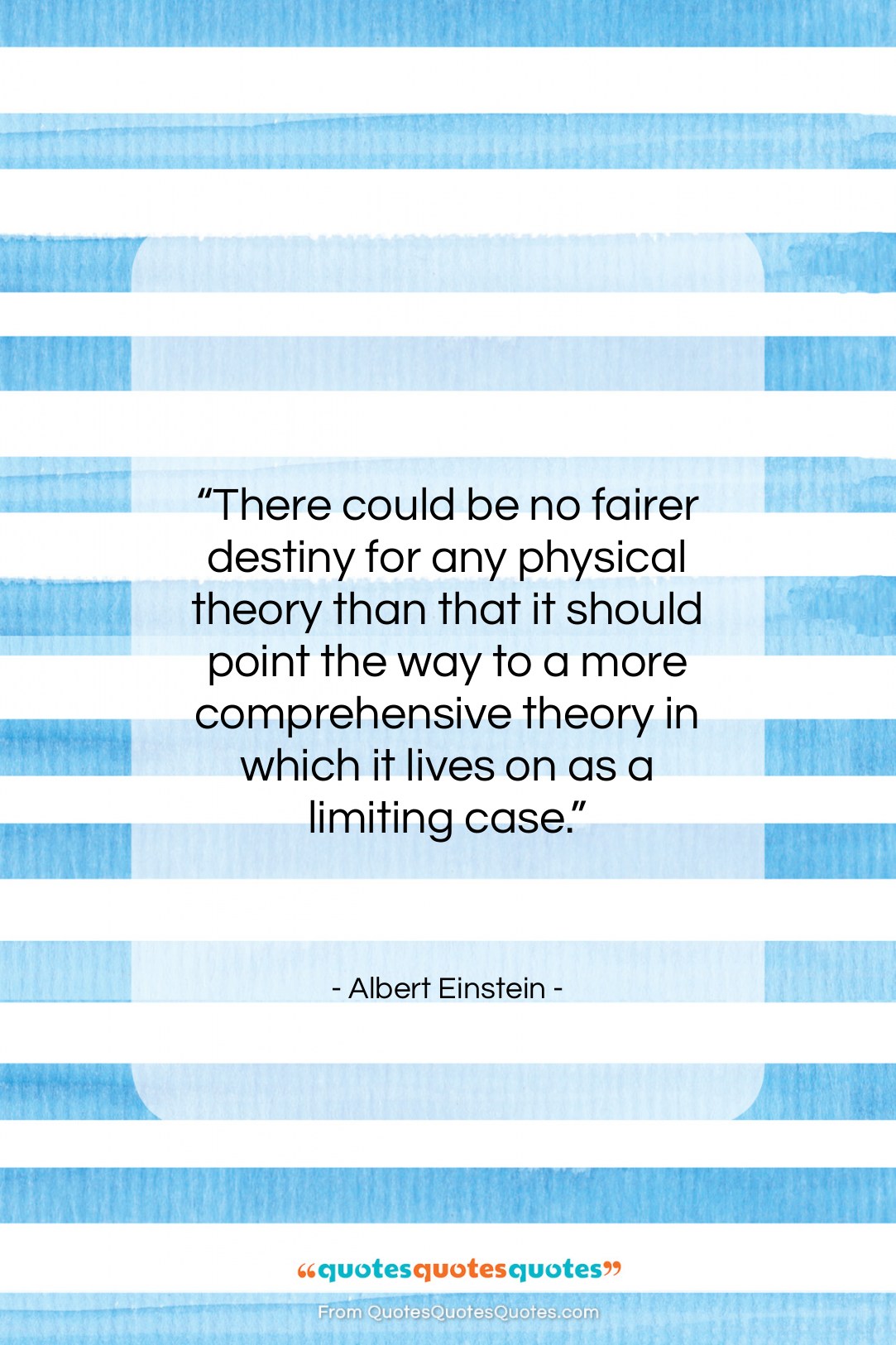 Albert Einstein quote: “There could be no fairer destiny for…”- at QuotesQuotesQuotes.com
