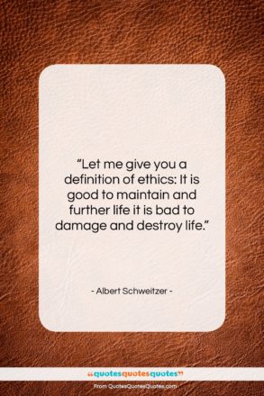 Albert Schweitzer quote: “Let me give you a definition of…”- at QuotesQuotesQuotes.com