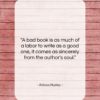 Aldous Huxley quote: “A bad book is as much of…”- at QuotesQuotesQuotes.com
