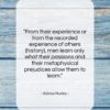 Aldous Huxley quote: “From their experience or from the recorded…”- at QuotesQuotesQuotes.com