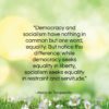 Alexis de Tocqueville quote: “Democracy and socialism have nothing in common…”- at QuotesQuotesQuotes.com