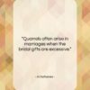 Antisthenes quote: “Quarrels often arise in marriages when the…”- at QuotesQuotesQuotes.com