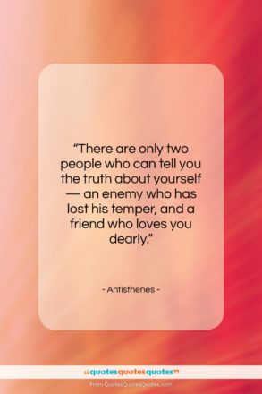 Antisthenes quote: “There are only two people who can…”- at QuotesQuotesQuotes.com