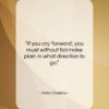 Anton Chekhov quote: “If you cry ‘forward’, you must without…”- at QuotesQuotesQuotes.com