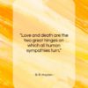 B. R. Hayden quote: “Love and death are the two great…”- at QuotesQuotesQuotes.com