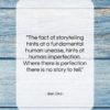 Ben Okri quote: “The fact of storytelling hints at a…”- at QuotesQuotesQuotes.com