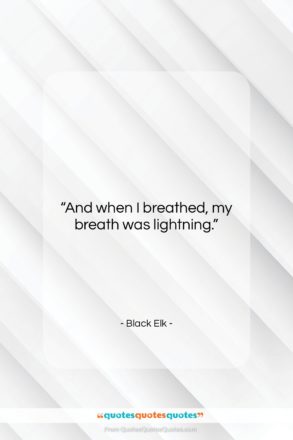 Black Elk quote: “And when I breathed, my breath was…”- at QuotesQuotesQuotes.com