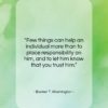 Booker T. Washington quote: “Few things can help an individual more…”- at QuotesQuotesQuotes.com