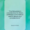 Bryant H. McGill quote: “Courteousness is consideration for others; politeness is…”- at QuotesQuotesQuotes.com