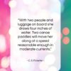 C. S. Forester quote: “With two people and luggage on board…”- at QuotesQuotesQuotes.com