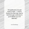 Carl Sandburg quote: “All politicians should have 3 hats —…”- at QuotesQuotesQuotes.com