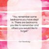 Carl Sandburg quote: “You remember some bedrooms you have slept…”- at QuotesQuotesQuotes.com