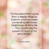 Chaim Potok quote: “To the extent that I come from…”- at QuotesQuotesQuotes.com