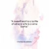 Charles Baudelaire quote: “A sweetheart is a bottle of wine;…”- at QuotesQuotesQuotes.com