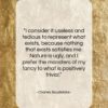 Charles Baudelaire quote: “I consider it useless and tedious to…”- at QuotesQuotesQuotes.com