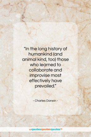Charles Darwin quote: “In the long history of humankind (and…”- at QuotesQuotesQuotes.com
