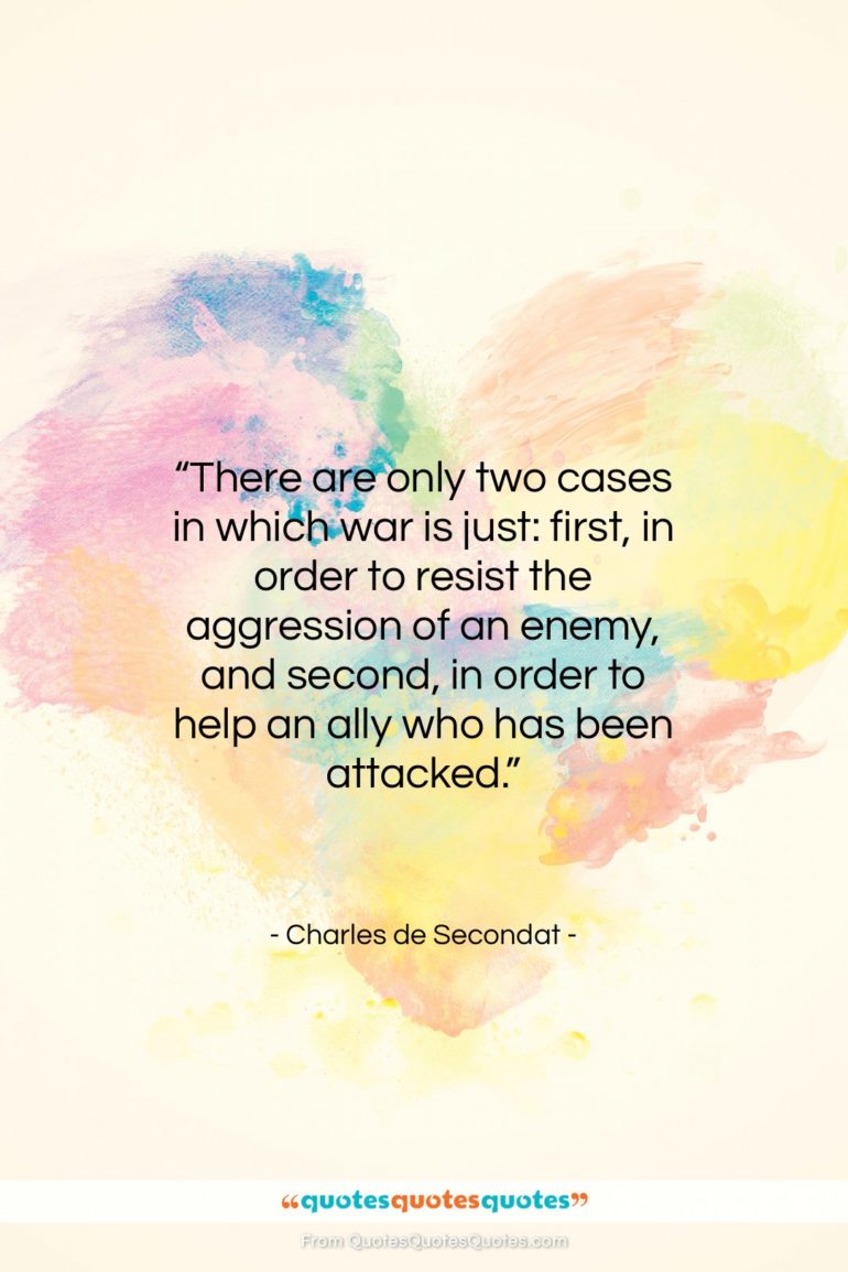 Charles de Secondat quote: “There are only two cases in which…”- at QuotesQuotesQuotes.com