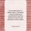Charles Dickens quote: “A wonderful fact to reflect upon, that…”- at QuotesQuotesQuotes.com