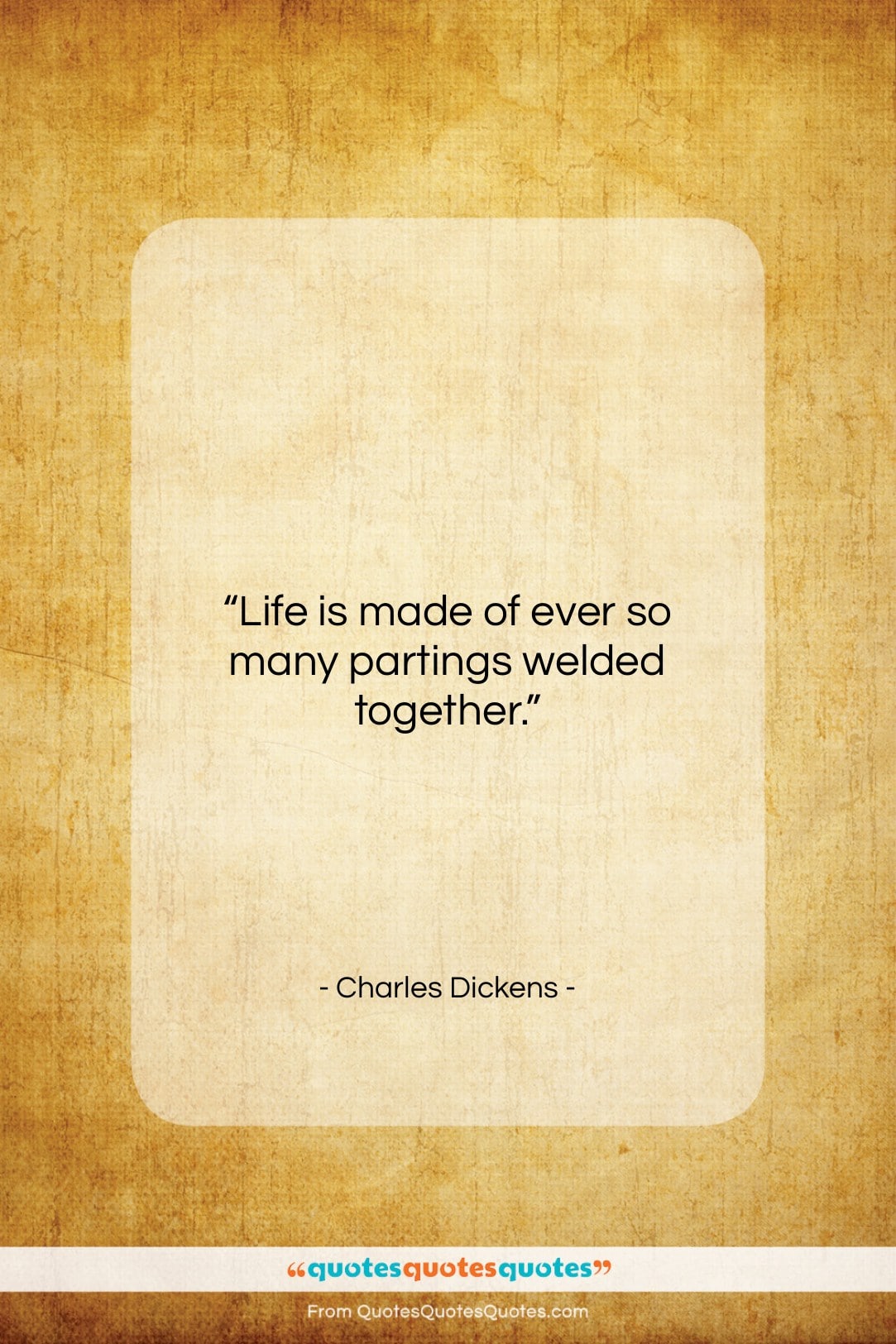 Charles Dickens quote: “Life is made of ever so many…”- at QuotesQuotesQuotes.com