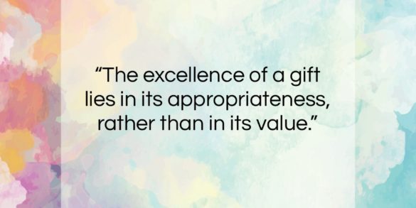 Charles Dudley Warner quote: “The excellence of a gift lies in…” Charles Dudley Warner quote: “The excellence of a gift lies in…”- at QuotesQuotesQuotes.com