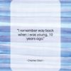 Charles Olson quote: “I remember way back when I was…”- at QuotesQuotesQuotes.com