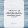 Chick Corea quote: “The sound of the orchestra is one…”- at QuotesQuotesQuotes.com