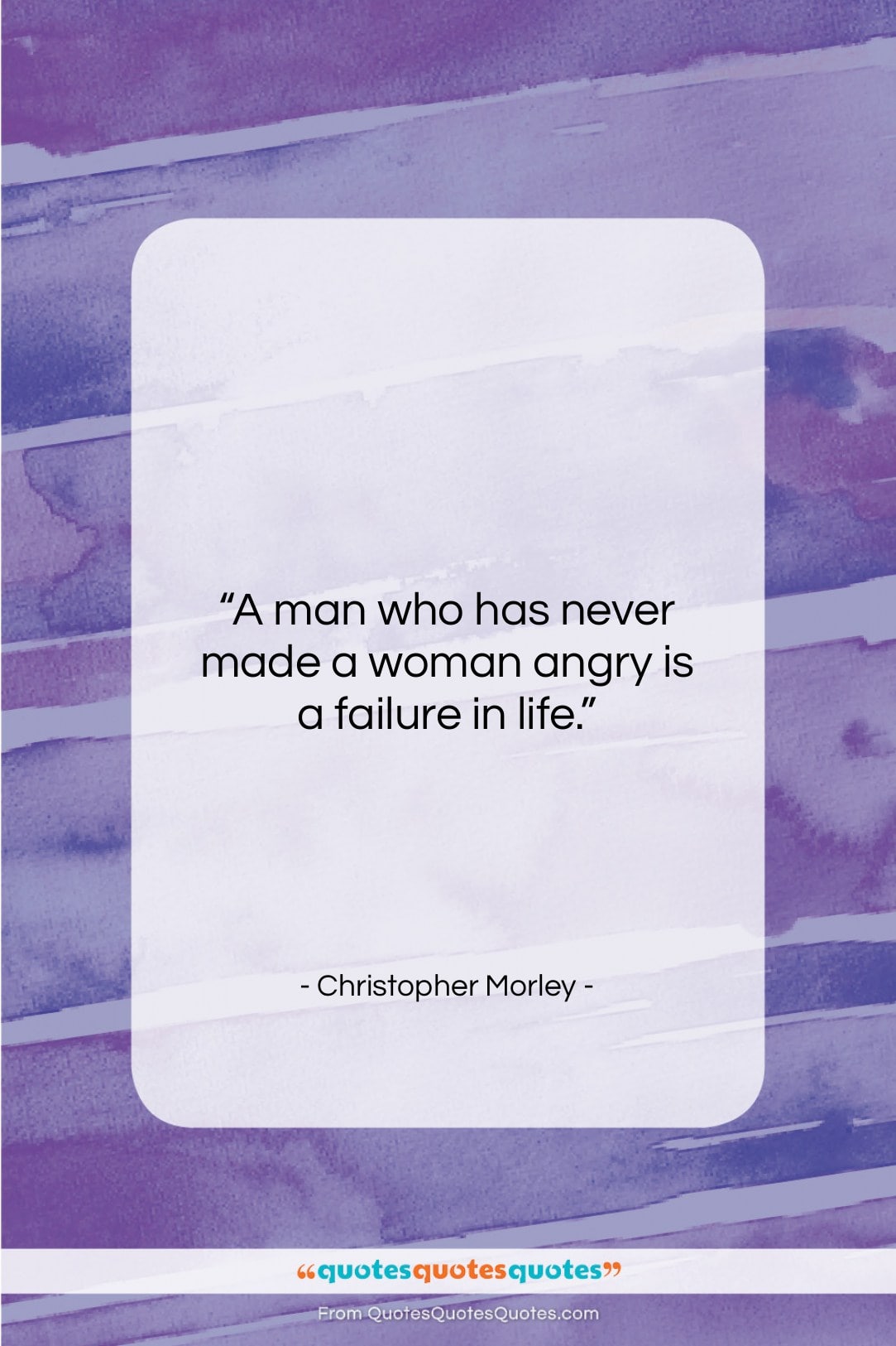Christopher Morley quote: “A man who has never made a…”- at QuotesQuotesQuotes.com