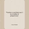 Coco Chanel quote: “Fashion is architecture: it is a matter…”- at QuotesQuotesQuotes.com