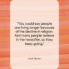 Cyril Clarke quote: “You could say people are living longer…”- at QuotesQuotesQuotes.com