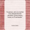 Daisaku Ikeda quote: “A person, who no matter how desperate…”- at QuotesQuotesQuotes.com