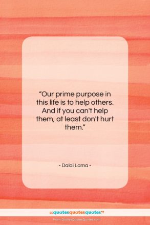 Dalai Lama quote: “Our prime purpose in this life is…”- at QuotesQuotesQuotes.com