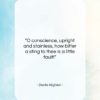 Dante Alighieri quote: “O conscience, upright and stainless, how bitter…”- at QuotesQuotesQuotes.com