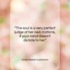 David Herbert Lawrence quote: “The soul is a very perfect judge…”- at QuotesQuotesQuotes.com