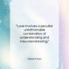 Diane Arbus quote: “Love involves a peculiar unfathomable combination of…”- at QuotesQuotesQuotes.com