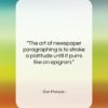 Don Marquis quote: “The art of newspaper paragraphing is to…”- at QuotesQuotesQuotes.com