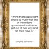 Dwight D. Eisenhower quote: “I think that people want peace so…”- at QuotesQuotesQuotes.com