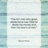 Edvard Munch quote: “The rich man who gives, steals twice…”- at QuotesQuotesQuotes.com